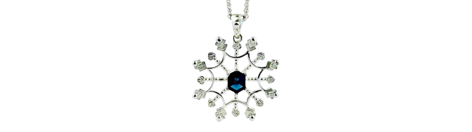 Burns and Forge, Hand Crafted Custom Fine Jewellery, Abbotsford BC, Snowflake Pendant